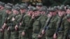 Резервисты, призванные во время частичной мобилизации в Севастополе, Крым, 27 сентября 2022 года