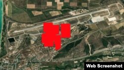 Спутниковый снимок, подтверждающий пожар на авиабазе Бельбек в Крыму, 15 мая 2024