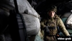 Боец 12-й бригады спецназначения «Азов» Нацгвардии Украины с позывным «Менос»