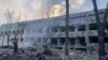 A hospital building in Mariupol, Ukraine, after a Russian strike in March 2022.