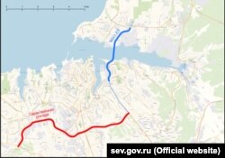 Такую трассу для Гераклейской рокады с переходом на мост через бухту российские власти Севастополя планировали в 2017 году