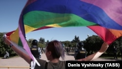 Митинга ЛГБТ-активистов на Марсовом поле, архивное фото 