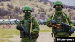 «Зеленые человечки» в Крыму, 2014 год