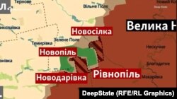 Новопавловское направление на карте проекта DeepState