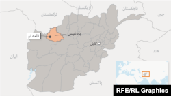 Afghanistan -- West Afghanistan province Badghis full map نقشه بادغیس graphic, 26 October 2016
