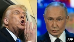 US President Donald Trump (left) and Russian President Vladimir Putin.