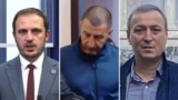 გარეკანის ფოტოზე: პროკურორი ლევან ვეფხვაძე, ბრალდებული გელა უძილაური და მოკლული ლევან ჯანგველაძე