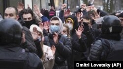 Акция в поддержку Алексея Навального в Санкт-Петербурге, 31 января 2021 года 