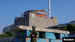 Запароская АЭС пасьля захопу расейскімі войскамі, архіўнае фота